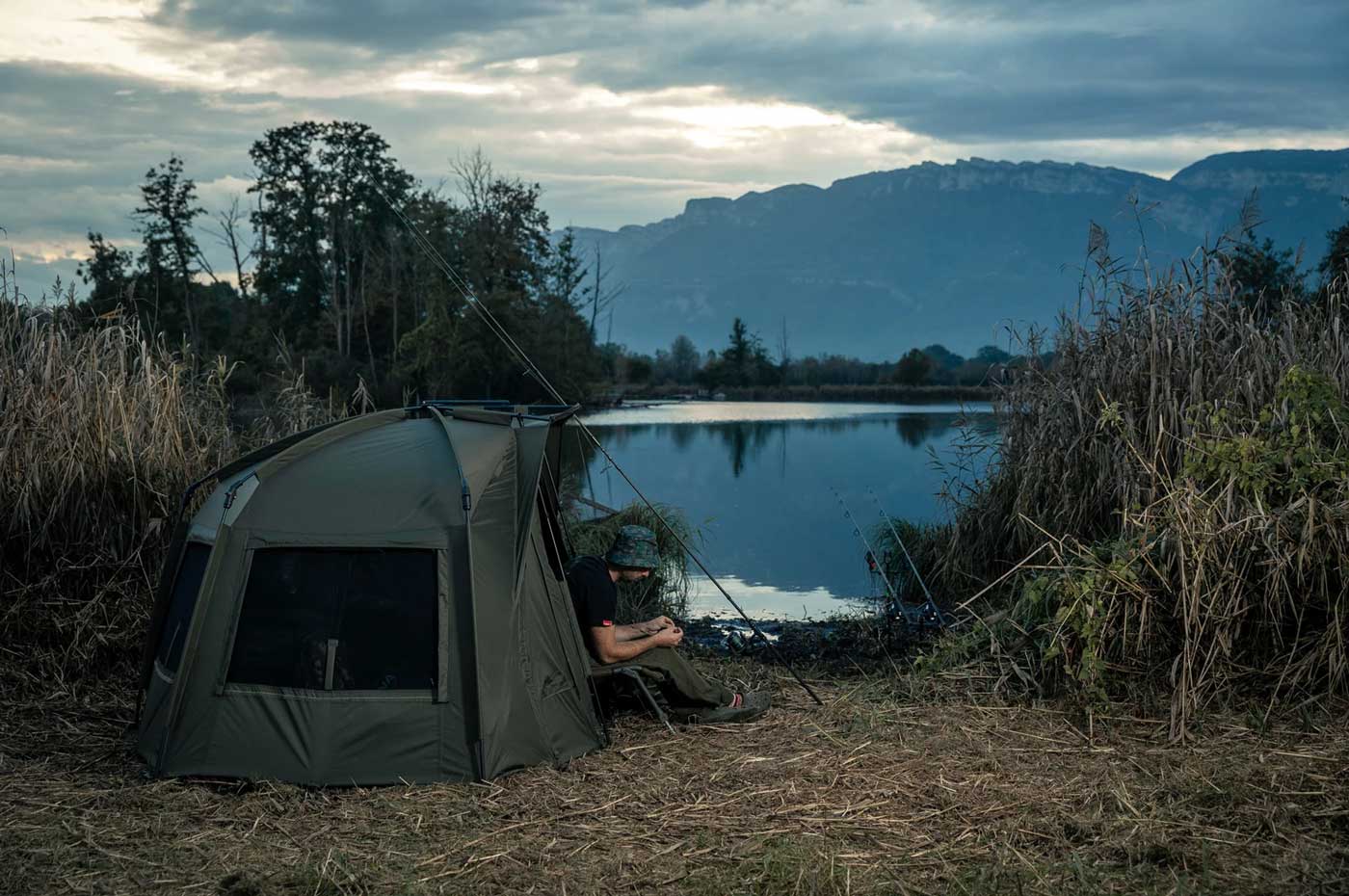 Carp fishing bivvy