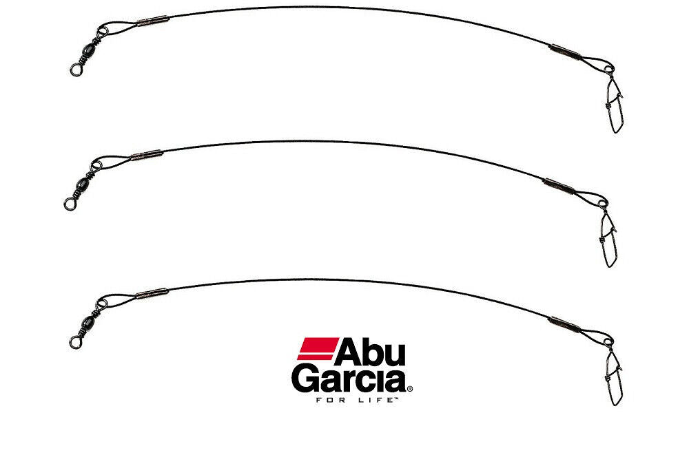 Abu Garcia Black Nylon Coated Wire Trace Leaders