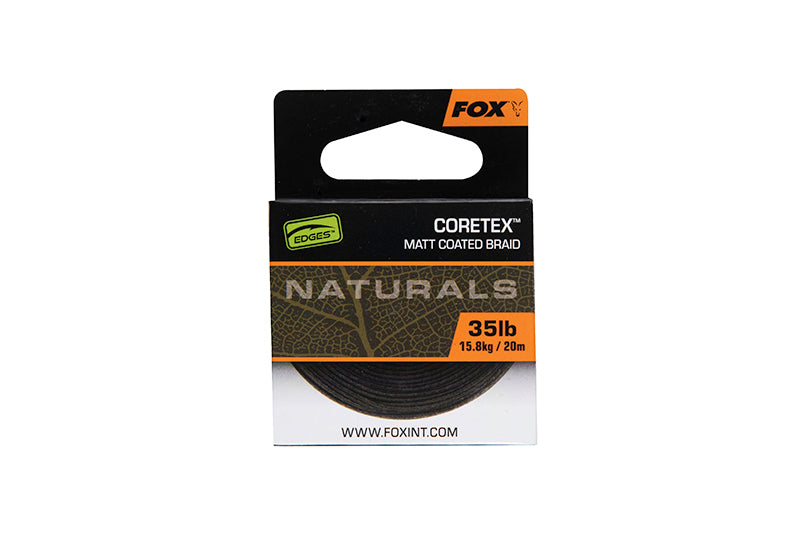 Fox Edges Naturals Cortex Semi Stiff Coated Hooklink