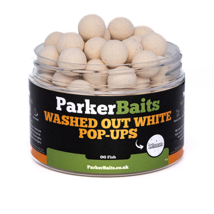 Parker Baits OG Fish Washed Out White Pop Ups