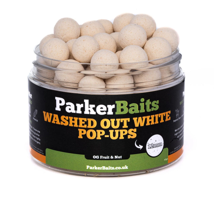 Parker Baits OG Fruit & Nut Washed Out White Pop Ups