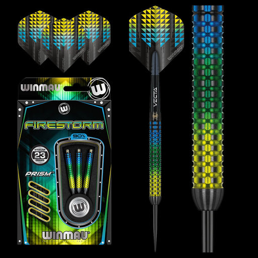 Winmau Firestorm 90% Tungsten Steel Tip Darts