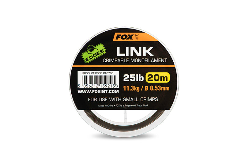 Fox Edges Link Trans Khaki Mono Hooklink